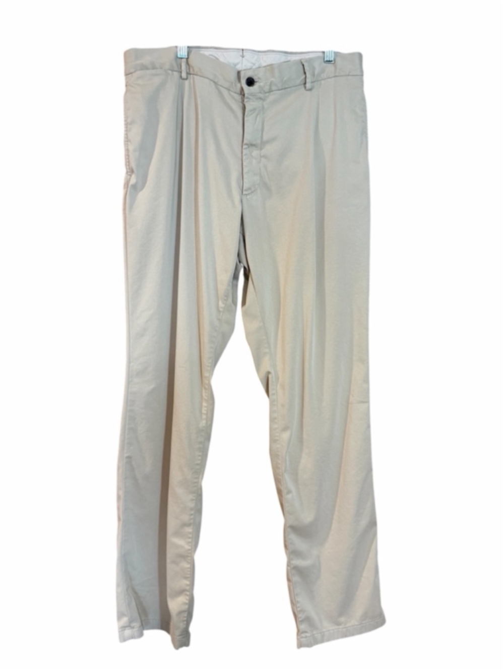 Scott Barber classic fit flat front stretch chino khaki comfort pants men’s 34